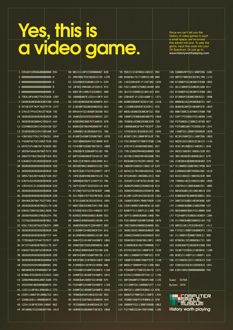 Good luck copying that into a ZX Spectrum! Poster2