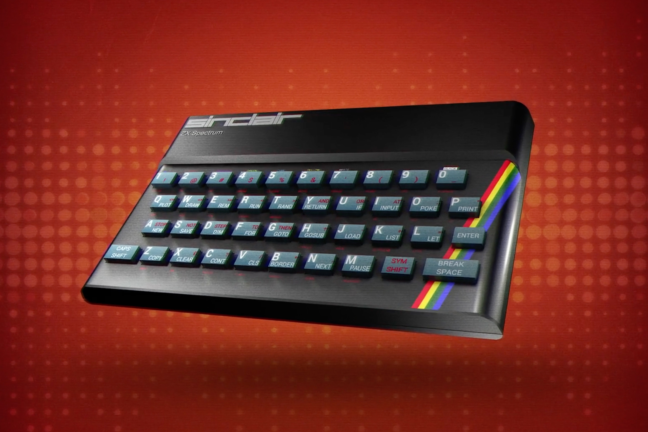 That’s a ZX Spectrum keyboard! Sort of the controller of the 80s. ZXSpectrumCloseup