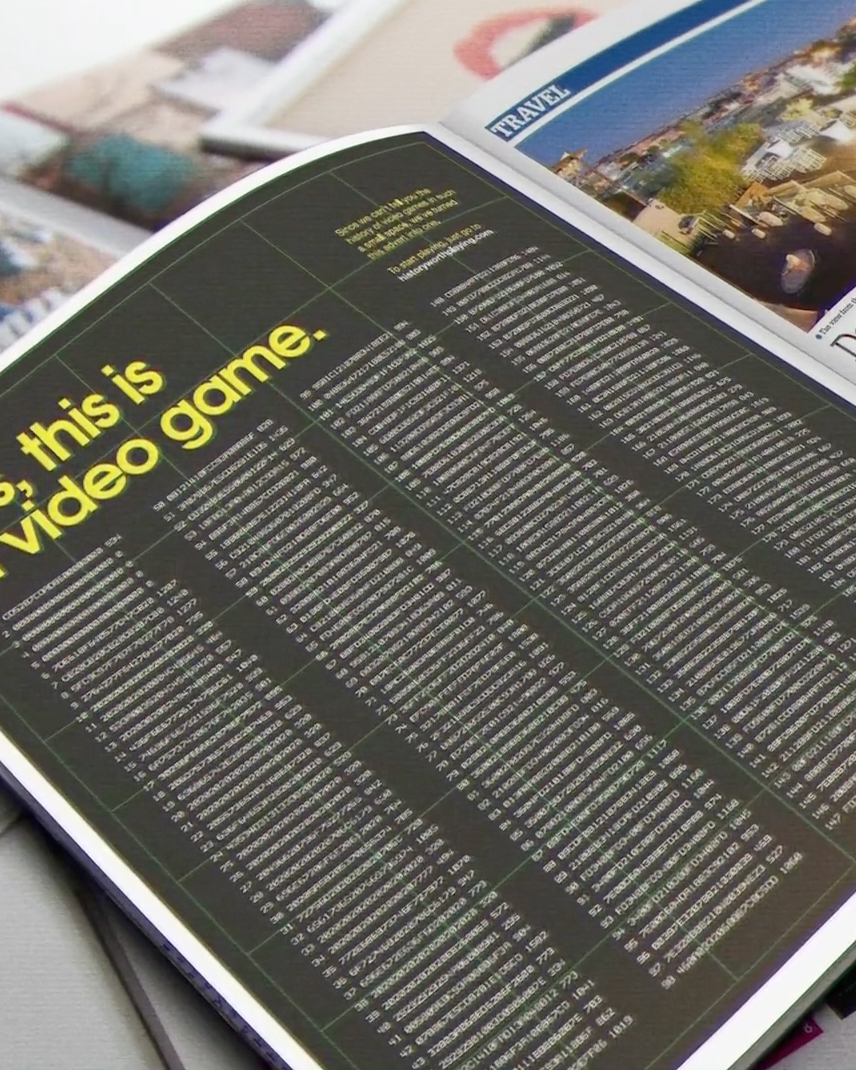 I wonder why I chose to cut the picture this way in order not to show the other page with a totally real article. postermagazine